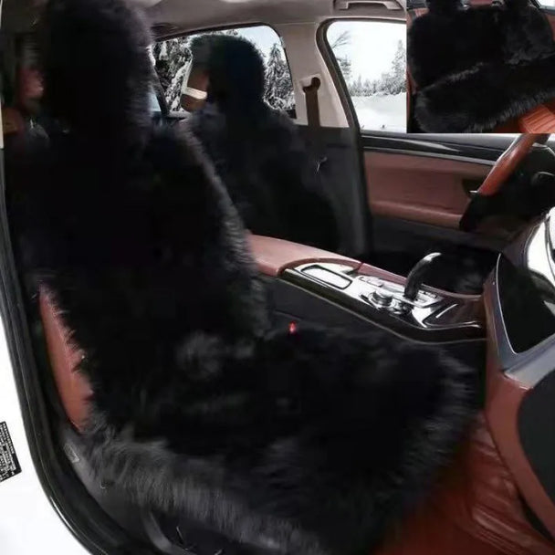 Luxurious Sheepskin Car Seat Cover – Premium Wool-Inspired Comfort for Every Journey