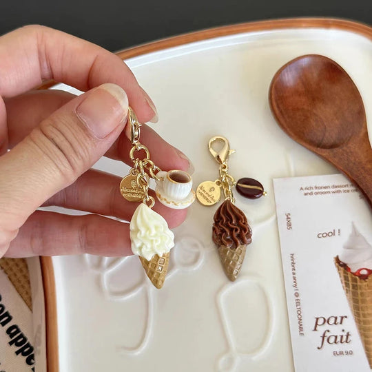 Food Toys Car Keychain Accessories Gift