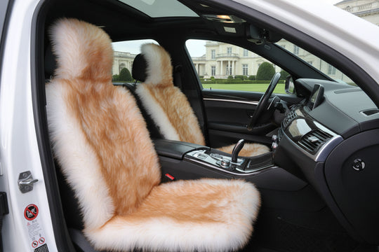 Luxurious Sheepskin Car Seat Cover – Premium Wool-Inspired Comfort for Every Journey
