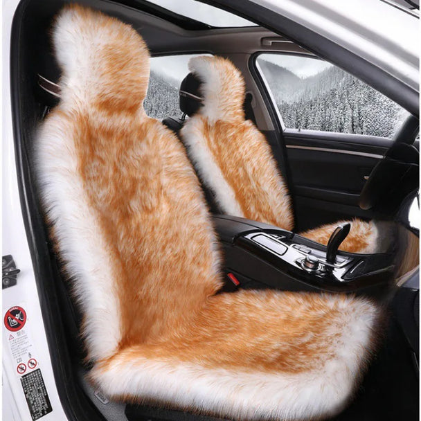 Luxurious Sheepskin Car Seat Cover – Premium Wool-Inspired Comfort for Every Journey
