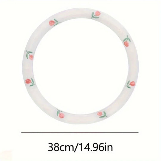 Floral Steering Wheel Covers | Anti-Slip, Wear-Resistant, Sweat Absorbing