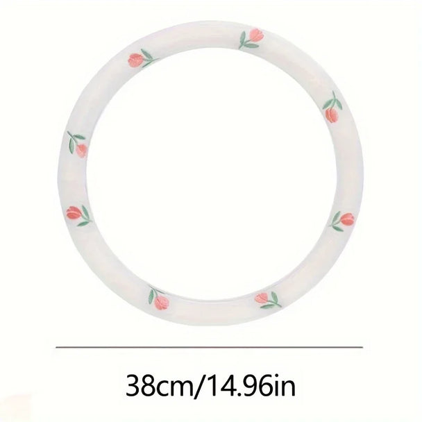 Floral Steering Wheel Covers | Anti-Slip, Wear-Resistant, Sweat Absorbing