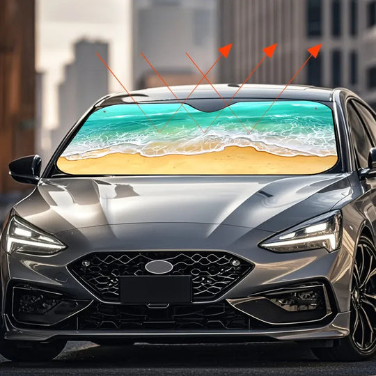 Beach Car Windshield