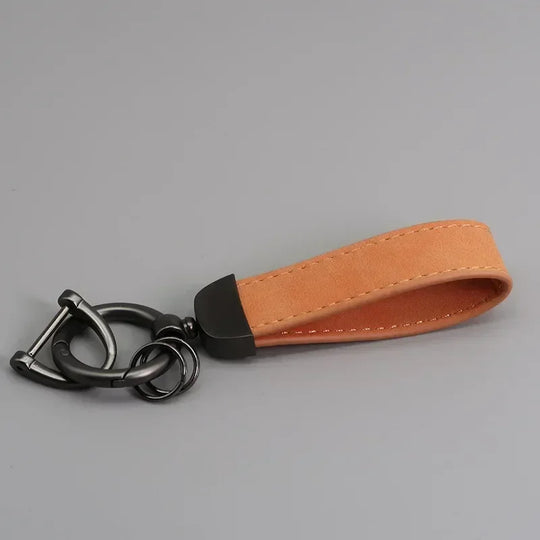 Leather Car Keychain for Men and Women