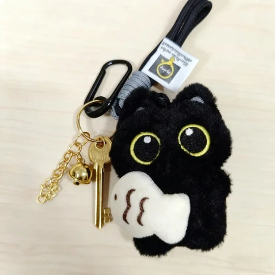 Cool Plush Black Cat Mirror Hanging For Car