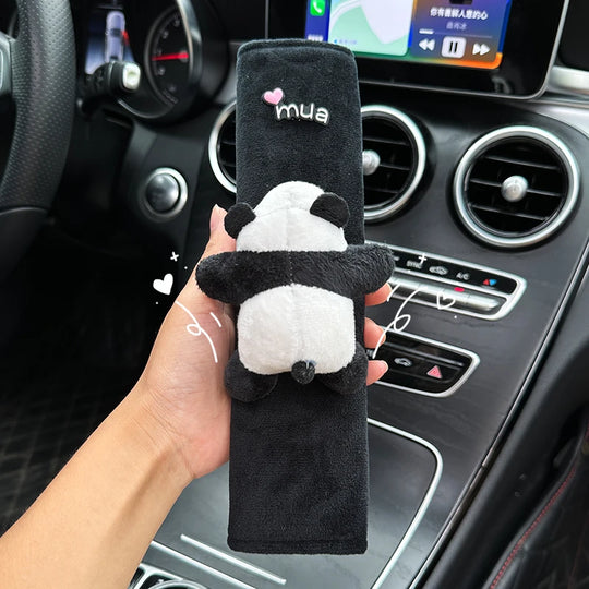Cute Panda Car Seat Belt Shoulder Cover for Children