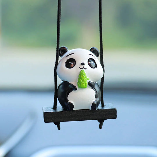 Cute Panda Car Mirror Hanging Accessories
