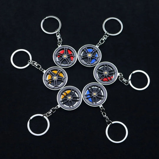 Creative Metal Wheel Keychain For Men