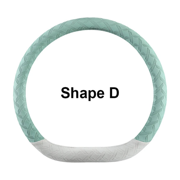 Leather Car Steering Wheel Protective Cover