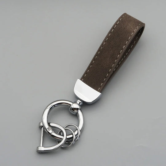Leather Car Keychain for Men and Women