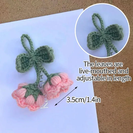 Crochet Flowers Hanging Car Accessories