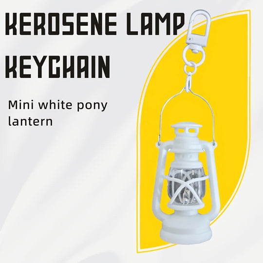 Vintage Candle Lamp Keychain Car Accessories