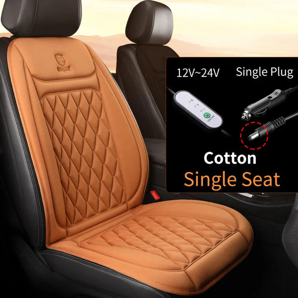 Heated Car Seat Cover - Luxury Warmth for Cold Season Driving