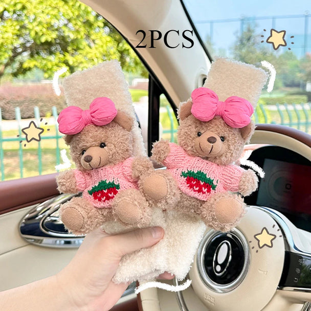Cute Bear Car Seat Belt Shoulder Cover