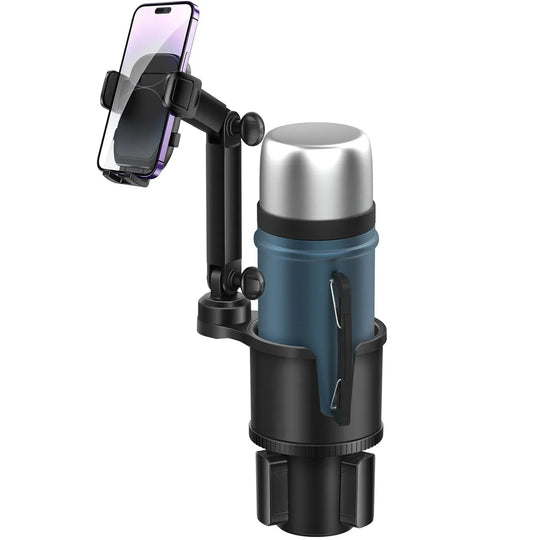 Car Cup Holder Expander with Phone Holder