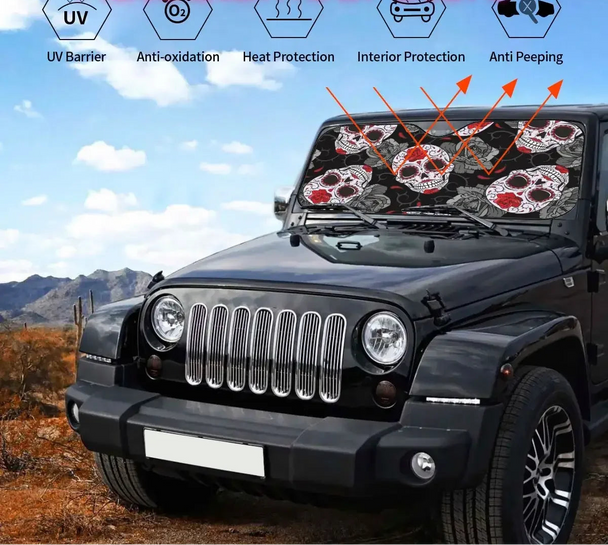 Halloween Car  Windshield Sunshade