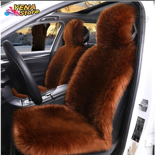 Luxurious Sheepskin Car Seat Cover – Premium Wool-Inspired Comfort for Every Journey