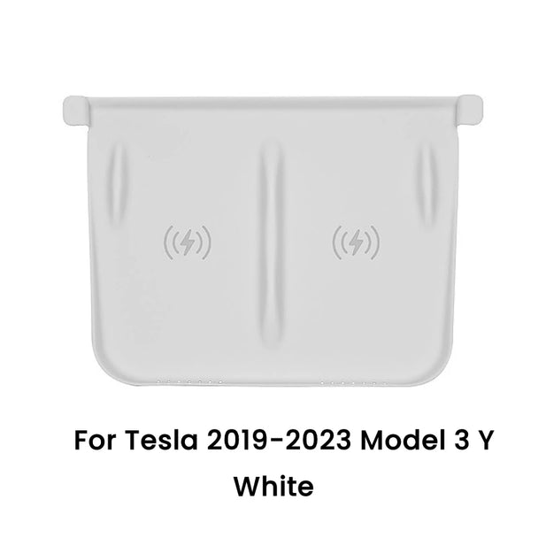 Wireless charging pad for car console for Tesla
