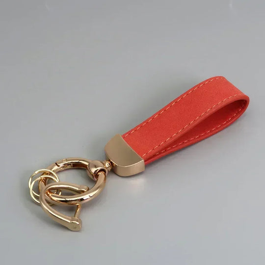 Leather Car Keychain for Men and Women