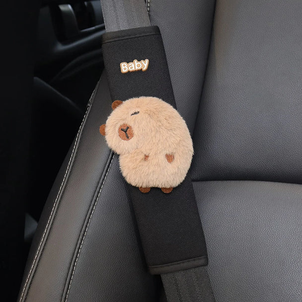 Cute Cartoon Capybara Safety Belt Cover