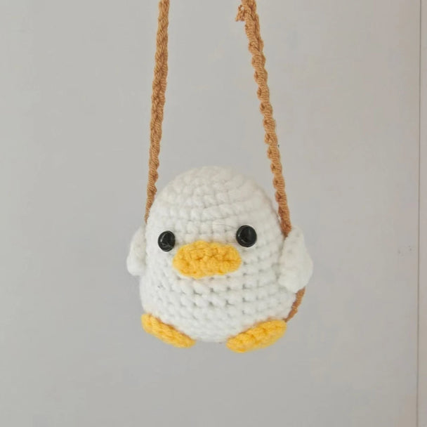 Cartoon Animal Crochet Car Accessories