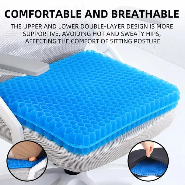 Silicone Car Seat Cushion for Ultimate Comfort and Pain Relief