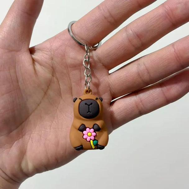 Cute Capybara Car Keychain