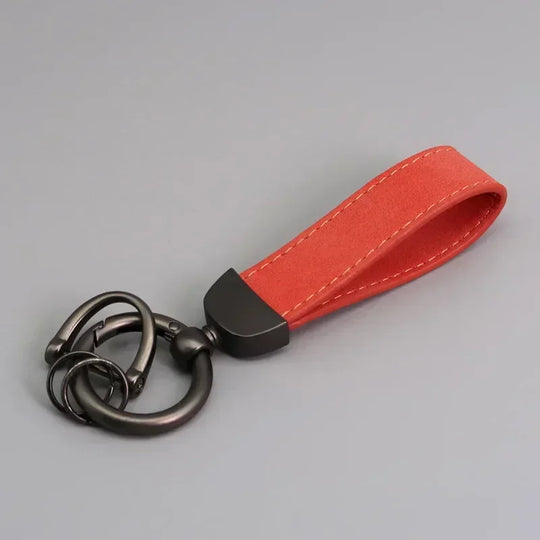 Leather Car Keychain for Men and Women