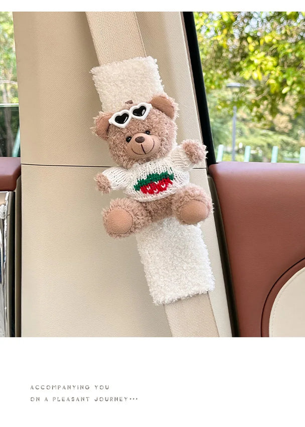 Cute Bear Car Seat Belt Shoulder Cover
