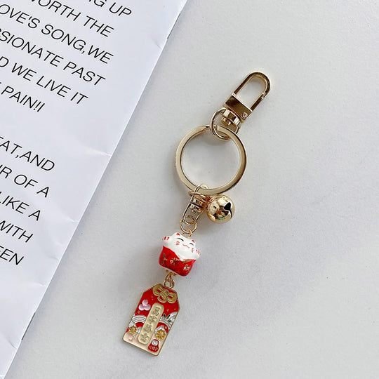Lucky Cat Keychain For Car Gift