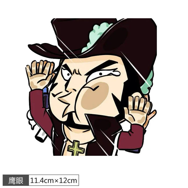 Funny anime car stickers