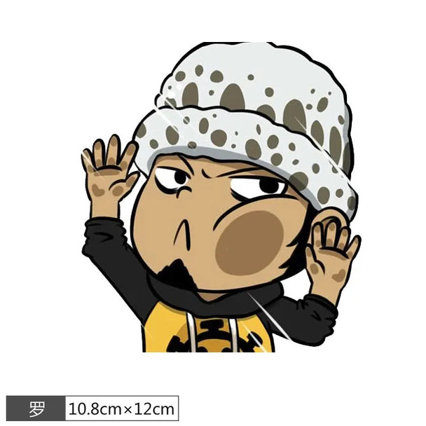 Funny anime car stickers