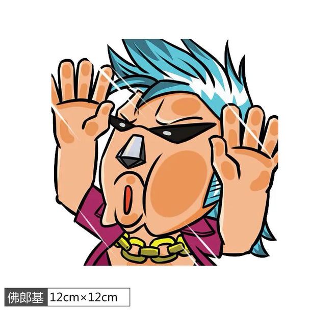 Funny anime car stickers