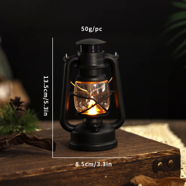 Vintage Candle Lamp Keychain Car Accessories