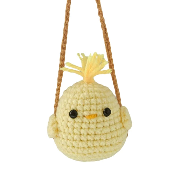 Cartoon Animal Crochet Car Accessories