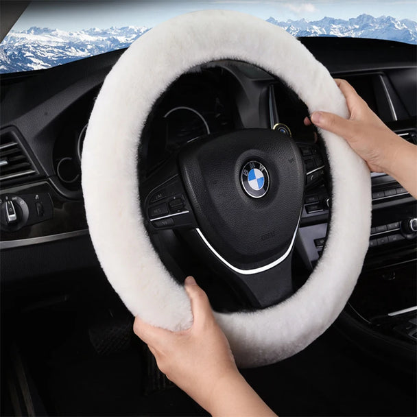 Real Fur Car Steering Wheel Cover For Winter