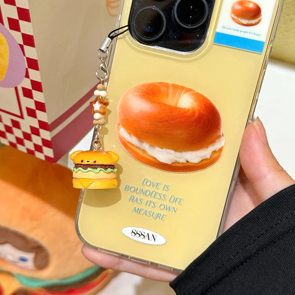 3D Burger Car Keychain