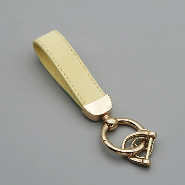 Leather Car Keychain for Men and Women