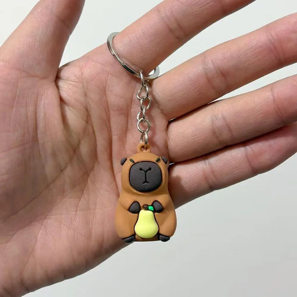 Cute Capybara Car Keychain