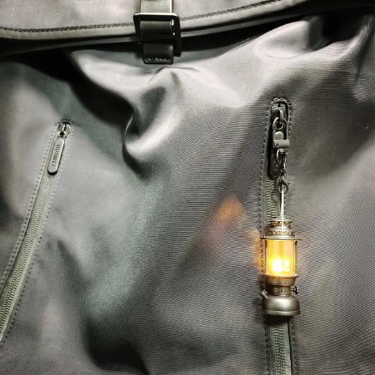Vintage Candle Lamp Keychain Car Accessories