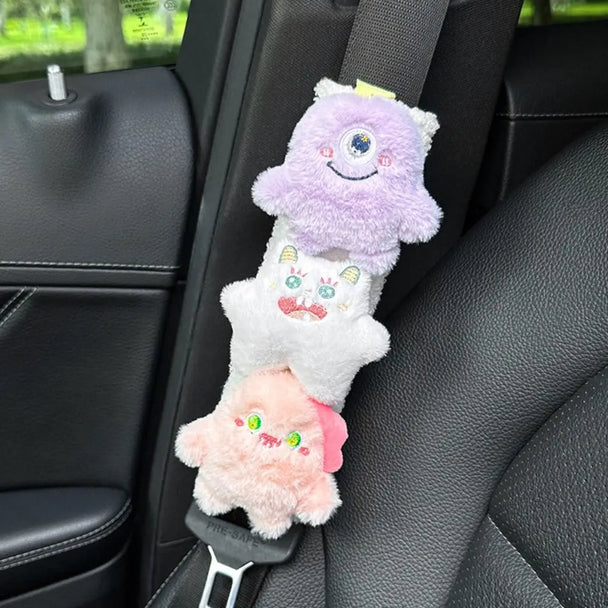Cartoon Car Seat Belt Cover Plush Shoulder