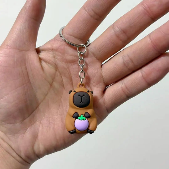 Cute Capybara Car Keychain