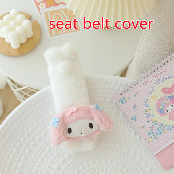 Kuromi Seat Belt & Back Cushion Pillow