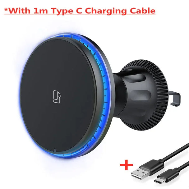 Mini Car Wireless Charger with MagSafe Technology