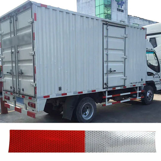 Red and White Reflective Stickers