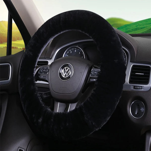 Real Fur Car Steering Wheel Cover For Winter