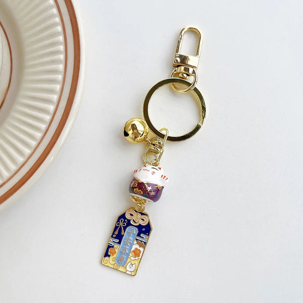 Lucky Cat Keychain For Car Gift