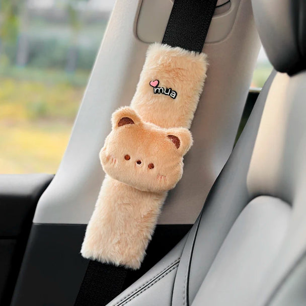 1pc Cute Cartoon Seat Belt Cover For Car
