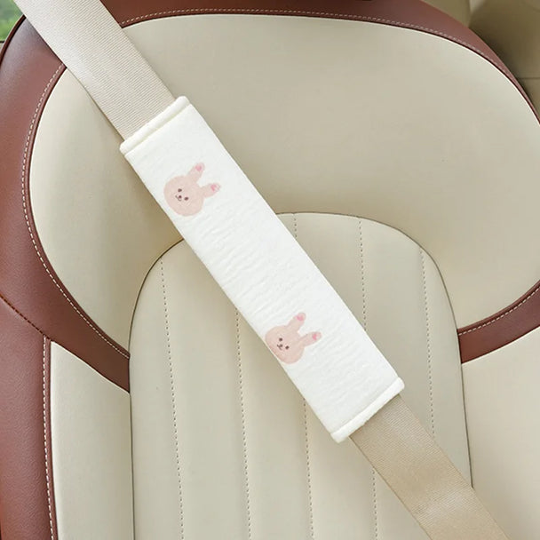 Cartoon Bear Rabbit Seat Belt Cover