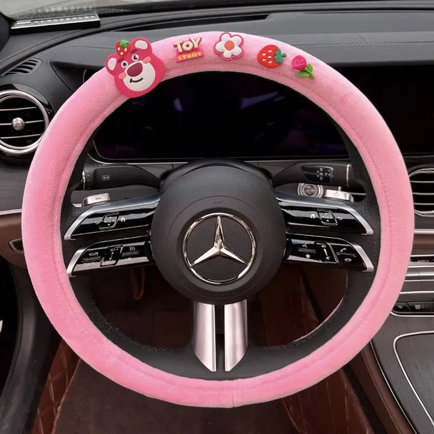Soft Cartoon Character Steering Wheel Covers